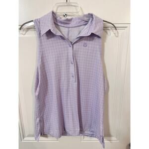 NWOT Women's Lululemon Purple Quick-Dry Sleeveless Polo Golf Shirt Size 8